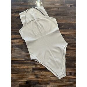 OQQ Women's Square Neck Tummy Control Bodysuit (Size- XL, Pre-Owned - Excellent)